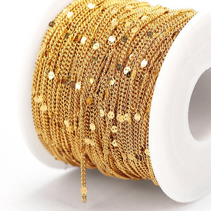 10m Stainless Steel Chain Necklace for Jewelry Making DIY