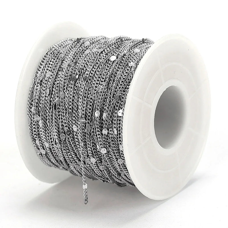10m Stainless Steel Chain Necklace for Jewelry Making DIY
