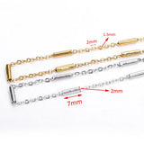 10m Tube Stainless Steel Chain Necklace Bracelet Jewelry Making DIY