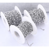 10m Stainless Steel Ball Beaded Chain for DIY Jewelry Making