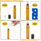 10ml Essential Oil Roller Glass Bottle Amber Refillable Storage