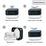 10ml Emulsifiable Paste Bottle Square Empty Jar 10Pcs