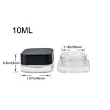 10ml Emulsifiable Paste Bottle Square Empty Jar 10Pcs