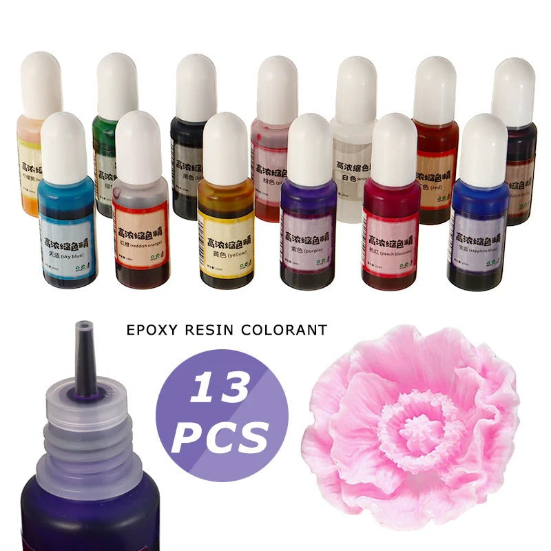 10ml Pearl Pigment Dye Epoxy Resin Coloring Dye Set