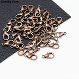 10mm/12mm/14mm/16mm Plated Jewelry Findings,Alloy Lobster Clasp Hooks