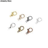 10mm/12mm/14mm/16mm Plated Jewelry Findings,Alloy Lobster Clasp Hooks