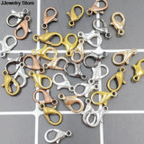 10mm/12mm/14mm/16mm Plated Jewelry Findings,Alloy Lobster Clasp Hooks