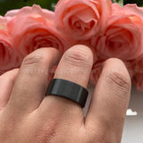 10mm 12mm Tungsten Carbide Wedding Band for Men Brushed Finish