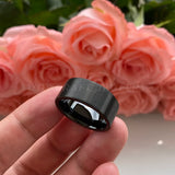 10mm 12mm Tungsten Carbide Wedding Band for Men Brushed Finish