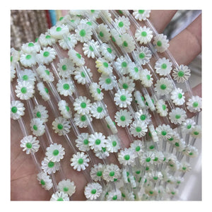 10mm 12mm Daisy Shell Beads for Jewelry Making