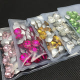 10mm 12mm Square Crystal Glass Stone Pointback
