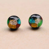 10mm 12mm Lampwork Glass Beads Mix foilRound for Jewelry Bracelet Necklace