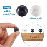 10mm 12mm Mixed Round Synthetic Gemstone Stone Beads for Pendants Making