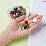 10mm 12mm Mixed Round Synthetic Gemstone Stone Beads for Pendants Making