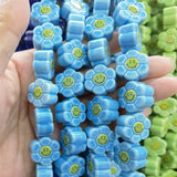 10mm 18mm Sun Flower Smile Face Ceramic Beads DIY Jewelry Making
