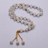 Muslim Prayer Beads Tasbeeh Masbaha Allah Peres Rosary Bracelet Glass Beads