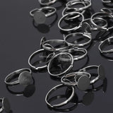 Adjustable Ring Bases Blanks Jewelry Findings 10mm 200pcs/lot