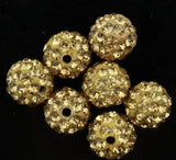 10mm 200pcs/lot Mixed Disco Ball Beads for DIY Bracelet Making