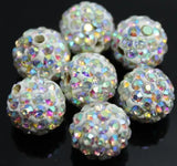 10mm 200pcs/lot Mixed Disco Ball Beads for DIY Bracelet Making