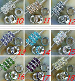10mm 200pcs/lot Mixed Multicolor Crystal Rondelle Spacer Beads