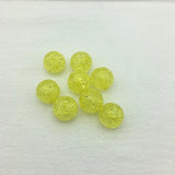 Clear Acrylic Crack Beads for Jewelry Making