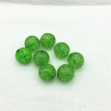 Clear Acrylic Crack Beads for Jewelry Making