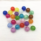 Clear Acrylic Crack Beads for Jewelry Making