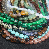 10mm 20pcs/String Natural Stone Heart Shape Beads for DIY Jewelry Making