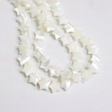 10mm 40pcs Star Sea Shell Charms Loose Strands Jewelry Beads