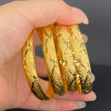 10mm 4pcs/lots Dubai Bangles for Women African Wedding Jewelry