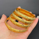 10mm 4pcs/lots Dubai Bangles for Women African Wedding Jewelry