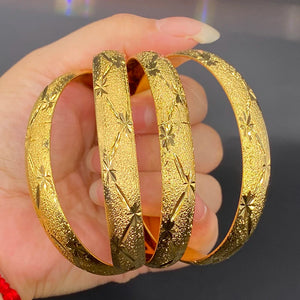 10mm 4pcs/lots Dubai Bangles for Women African Wedding Jewelry