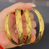 10mm 4pcs/lots Dubai Bangles for Women African Wedding Jewelry