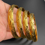 10mm 4pcs/lots Dubai Bangles for Women African Wedding Jewelry