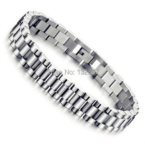 10mm Stainless Steel Link Chain Men's Bracelet