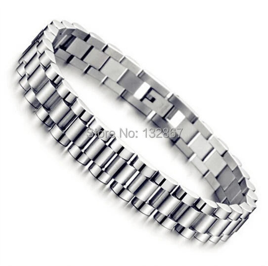 10mm Stainless Steel Link Chain Men's Bracelet