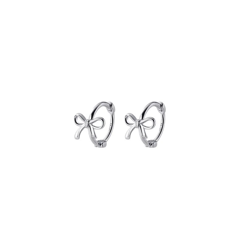 10mm 925 Silver Round Hoop Earrings For Women