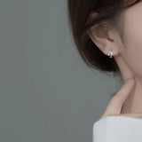 10mm 925 Silver Round Hoop Earrings For Women