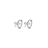 10mm 925 Silver Round Hoop Earrings For Women