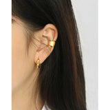 925 Sterling Silver White Foil Clip Earrings C-EA540