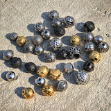 10mm Stainless Steel Vintage Beads for Bracelet Jewelry Making