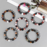 10mm Matte Natural Stone Bracelet Men Amazonite Agates Energy Jewelry