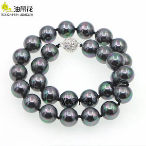 10mm Shell Pearl Necklace AAA Woman Birthday Gift Christmas Jewelry