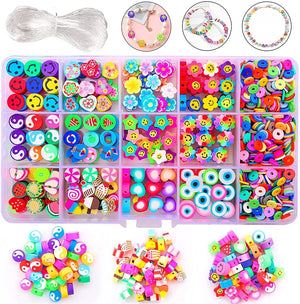 10mm Round Polymer Clay Beads Set for Jewelry Making
