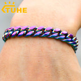 10mm Punk Stainless Steel Bracelet for Men and Women