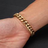 10mm Punk Stainless Steel Bracelet for Men and Women