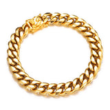 10mm Punk Stainless Steel Bracelet for Men and Women