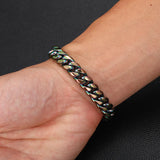 10mm Punk Stainless Steel Bracelet for Men and Women