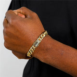 10mm Cuban Chain Mens Bracelet Brass 7/8/9inches Width Bracelets