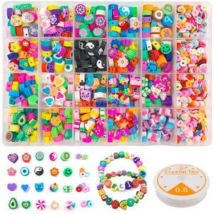 10mm Polymer Clay Beads Kit for Jewelry Making DIY Accessories